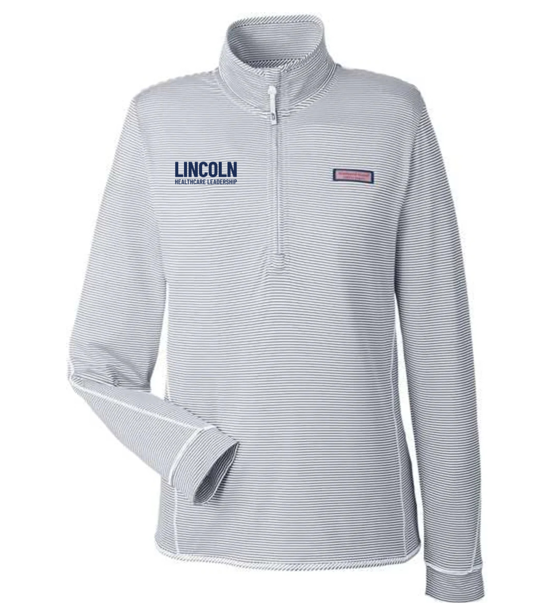 Vineyard Vines Women's Microstripe Sankaty Half-Zip Pullover